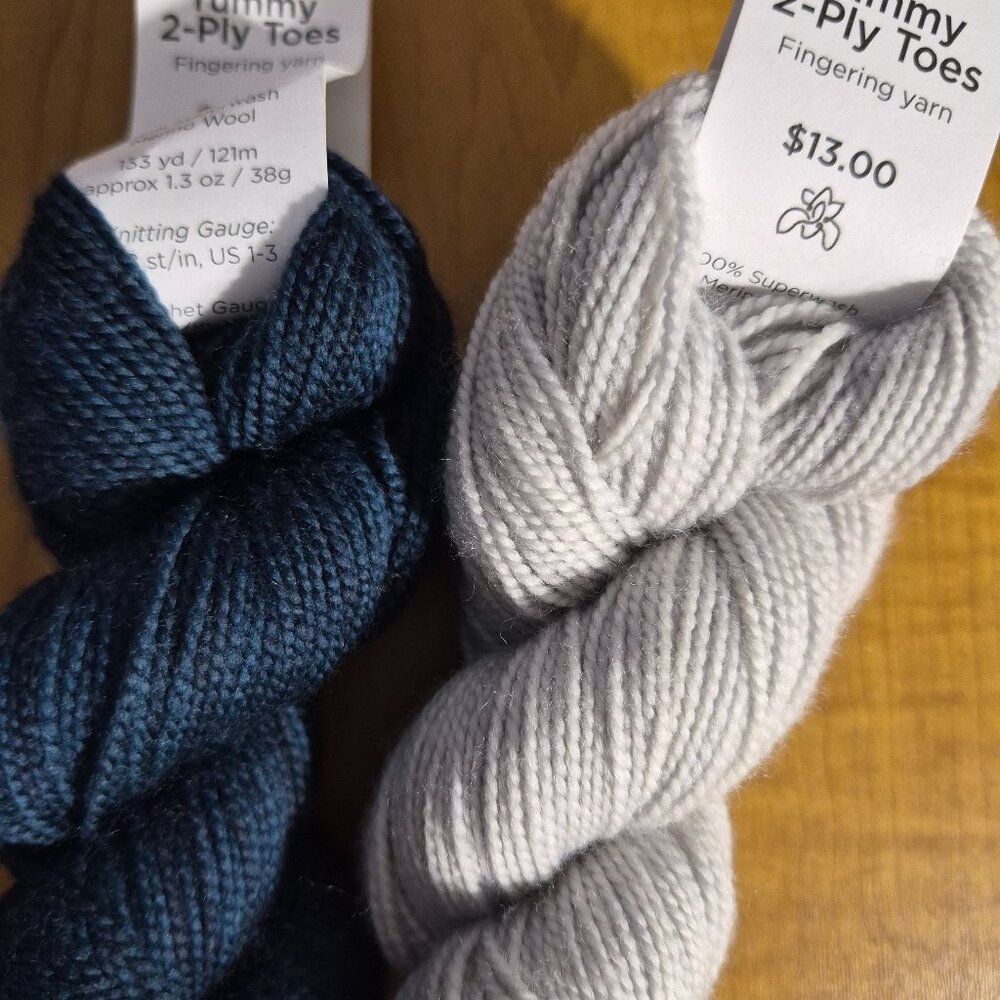 Miss Babs Lot of 2, 2-ply Superwash Yarn 266 Yards Total NWT